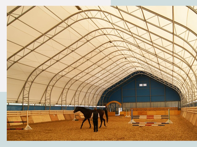 Строительство конных манежей в Узловой
