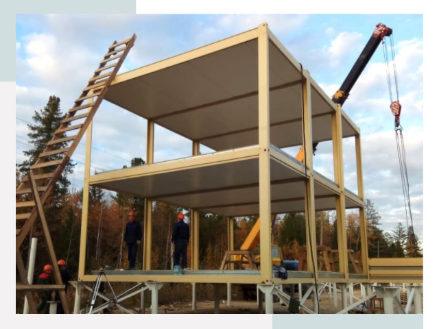 Строительство модульных здания Узловая