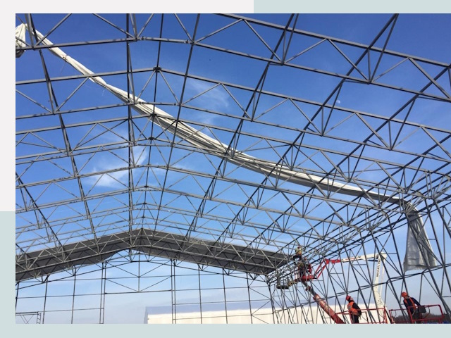 Шатровые ангары от 611 руб. в Узловой и Тульской области