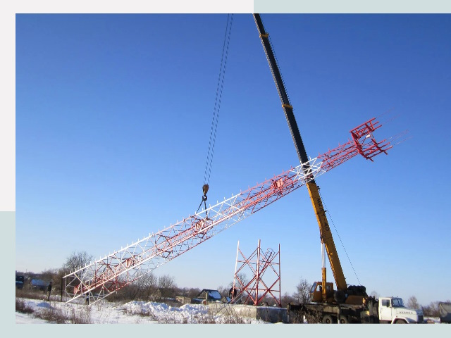 Строительство башен связи в Узловой от 611 руб.