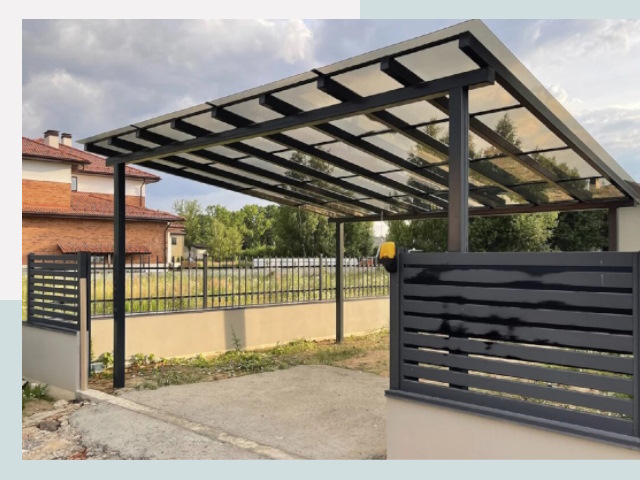 Металлические навесы в Узловая от 611 руб. за м²