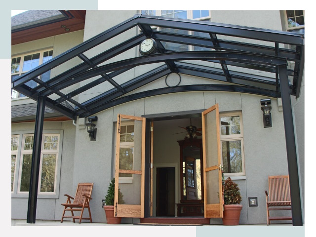 Козырьки металлические в Узловой